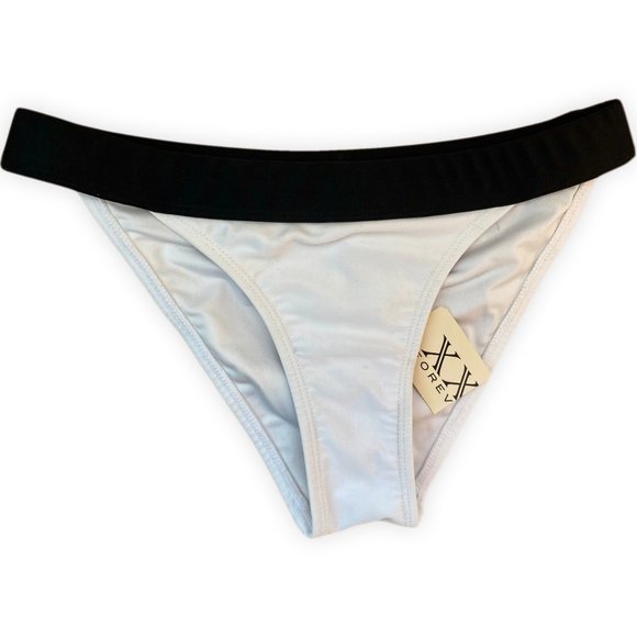 Black & White Elasticated Waistband Bottom Swimwear - Picture 5 of 7